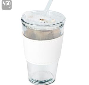 VASO 450 ML CON PAJITA DE CRISTAL "DELICATESSEN"