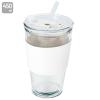 VASO 450 ML CON PAJITA DE CRISTAL "DELICATESSEN"