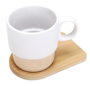 MUG SUBLIMACION APILABLE CON BASE DE BAMBU