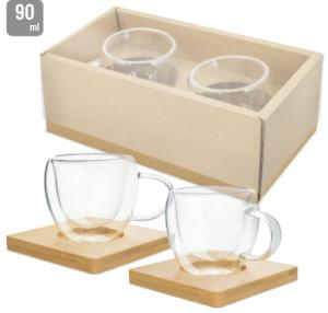 SET DE CAFE EXPRESSO "CLUNY" AL VACIO