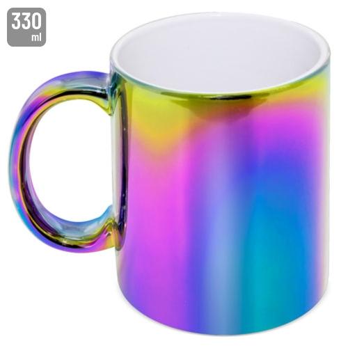 MUG CERAMICA METALIZADA MULTICOLOR "SYBAL"
