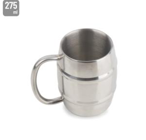 JARRA ACERO INOXIDABLE DOBLE CAPA 275ML "SINBORG"