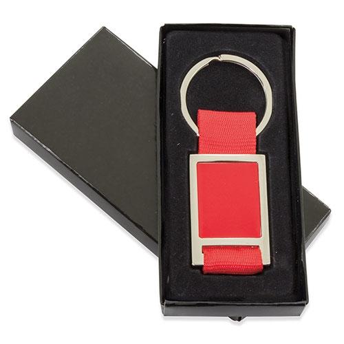 LLAVERO METALICO NYLON BL