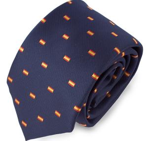 CORBATA BANDERA ESPANA MARINO 