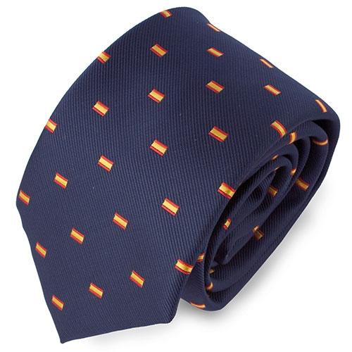 CORBATA BANDERA ESPANA MARINO 