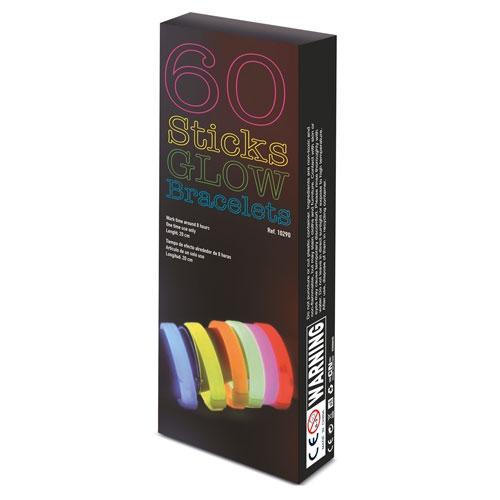 PULSERAS LUMINOSAS "NEON PARTY" (PACK DE 60)