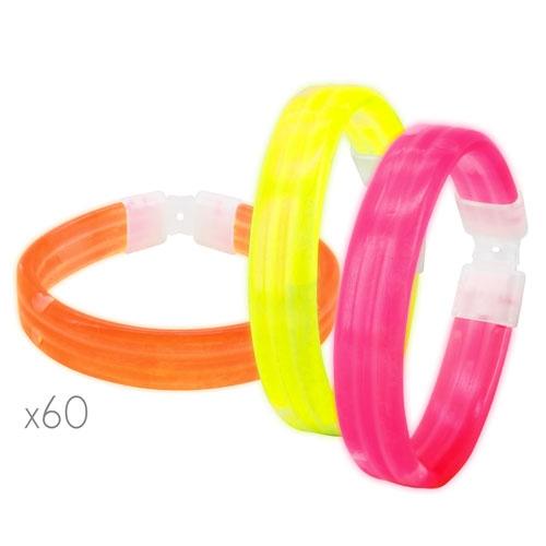 PULSERAS LUMINOSAS "NEON PARTY" (PACK DE 60)