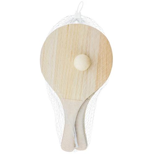 SET PALAS DE PLAYA MADERA Y FIBRA DE TRIGO "YAIZA"