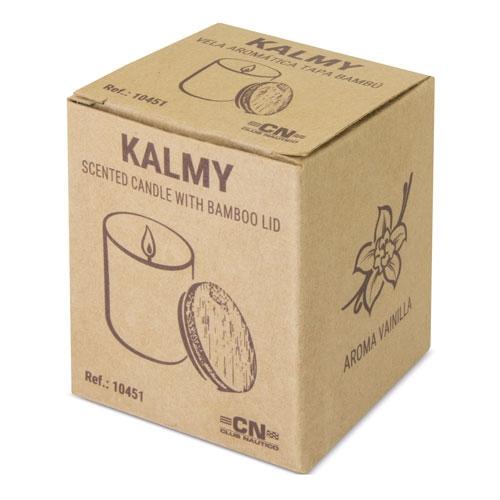 VELA AROMATICA TAPA BAMBU "KALMY"