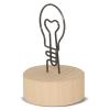 MEMO CLIP CON BASE DE MADERA "EUREKA"