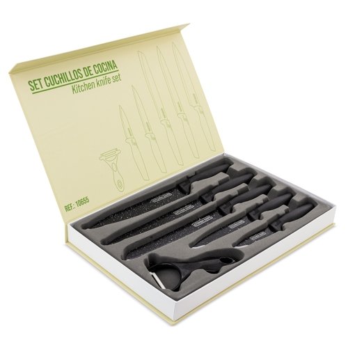 JUEGO DE CUCHILLOS 6 PCS "TITAN"