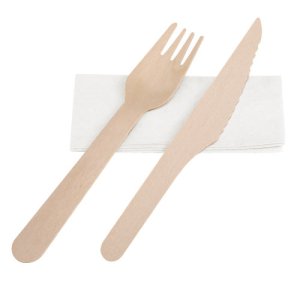 SET DE CUBIERTOS MADERA 3 PCS "TAPA"