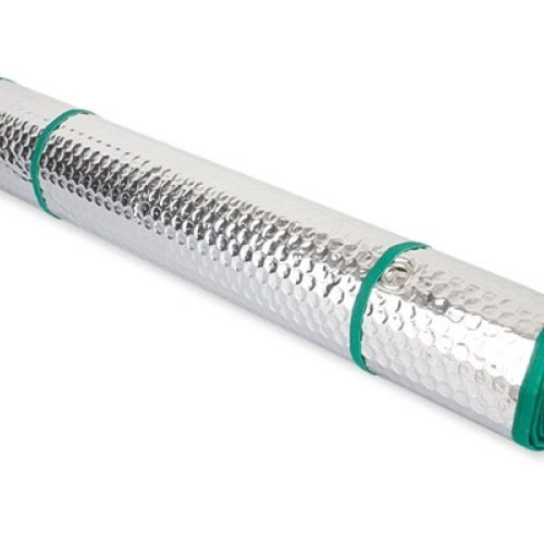 PARASOL METALICO COCHE 2 CARAS RIBETE AZUL