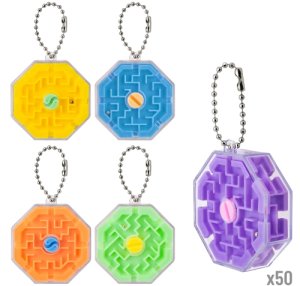 SET 50 LLAVEROS LABERINTO 3D "BOLALOCA"