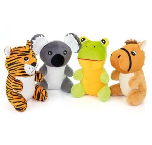 SET 4 PELUCHES "HAPPY ZOO"