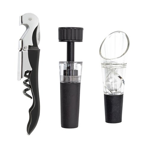SET DE VINO 3 PCS "MERLOT"