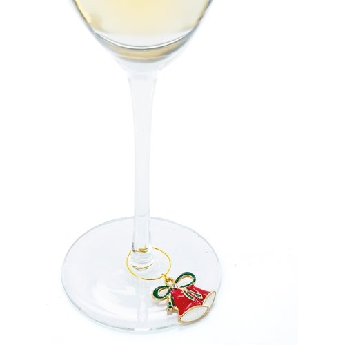 SET DE 6 AROS NAVIDENOS PARA COPAS "BRINDIS"