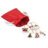 SET DE 6 AROS NAVIDENOS PARA COPAS "BRINDIS"