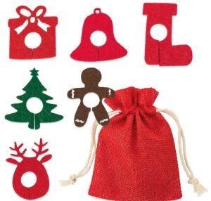 SET 6 MARCADORES DE FIELTRO PARA COPAS "NYBY"