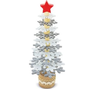 ARBOLITO DE NAVIDAD RPET Y MADERA RECICLADA "PUKKY"