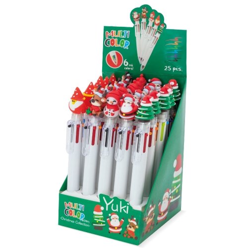 SET NAVIDENO BOLIGRAFOS MULTICOLOR 