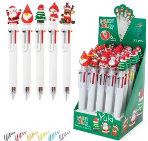 SET NAVIDENO BOLIGRAFOS MULTICOLOR 
