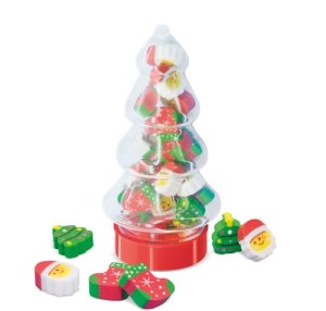 SET DE GOMAS NAVIDENO "FIR TREE"