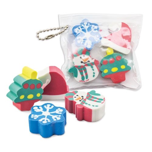 SET GOMAS NAVIDENAS "HAL" 1 PACK