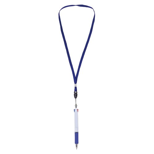 BOLIGRAFO 2 COLORES CON LANYARD "BISSKAR"