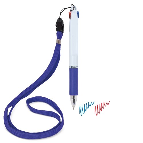 BOLIGRAFO 2 COLORES CON LANYARD "BISSKAR"