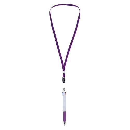 BOLIGRAFO 2 COLORES CON LANYARD "BISSKAR"