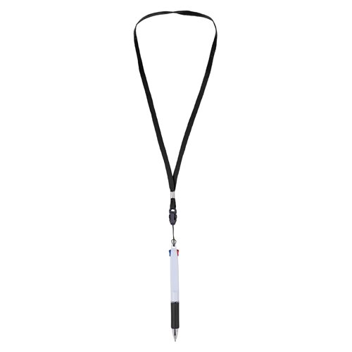 BOLIGRAFO 2 COLORES CON LANYARD "BISSKAR"