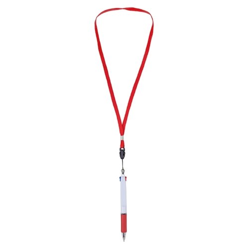 BOLIGRAFO 2 COLORES CON LANYARD "BISSKAR"