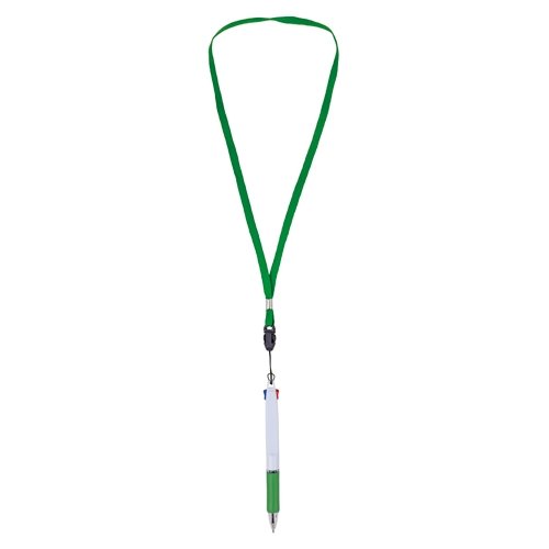 BOLIGRAFO 2 COLORES CON LANYARD "BISSKAR"