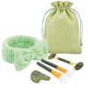 SET DE MASAJE FACIAL DE PIEDRA NATURAL JADE "CIXI"