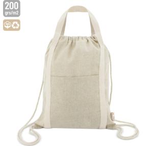 BOLSA MOCHILA DE ALGODON RECICLADO &quot;YALA&quot;