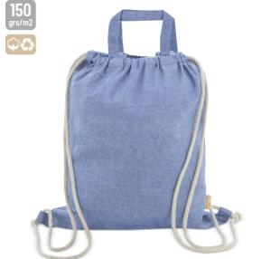 BOLSA MOCHILA DE ALGODON RECICLADO &quot;AGRA&quot;