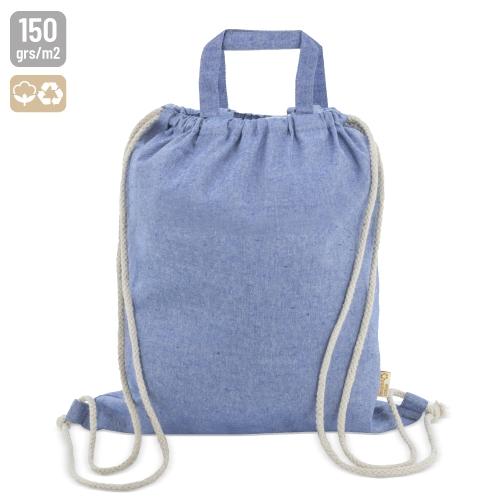 BOLSA MOCHILA DE ALGODON RECICLADO &quot;AGRA&quot;