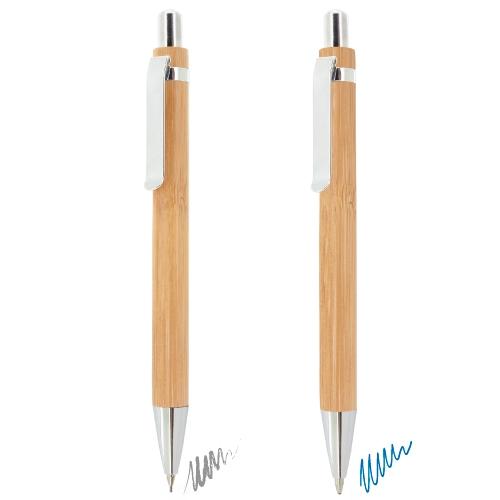 SET BOLIGRAFO Y PORTAMINAS BAMBU &quot;BOMBAT&quot;