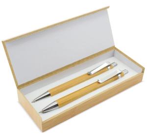 SET BOLIGRAFO Y PORTAMINAS BAMBU &quot;BOMBAT&quot;