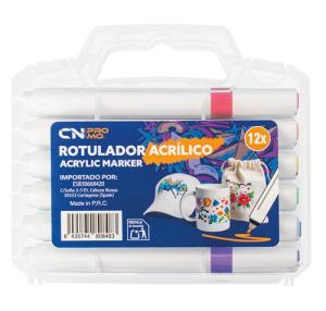SET 12 ROTULADORES ACRILICOS "KOLORIN"