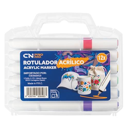 SET 12 ROTULADORES ACRILICOS &quot;KOLORIN&quot;