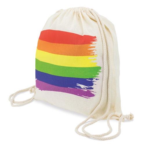 MOCHILA DE ALGODON &quot;RAINBOW&quot;