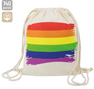 MOCHILA DE ALGODON &quot;RAINBOW&quot;