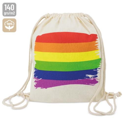 MOCHILA DE ALGODON &quot;RAINBOW&quot;
