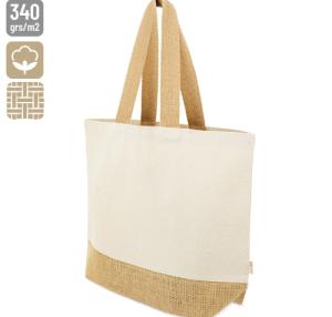 BOLSA DE ALGODON Y YUTE "MISHA"