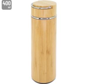 TERMO DOBLE PARED BAMBU/ACERO INOXIDABLE "MALASIA"