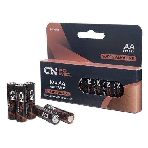 PACK DE PILAS ALCALINAS R6-AA &quot;CN POWER&quot; (10 UD.)