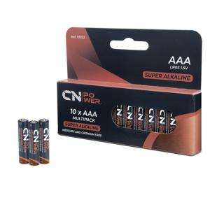 PACK DE PILAS ALCALINA R03-AAA &quot;CN POWER&quot; (10 UD.)