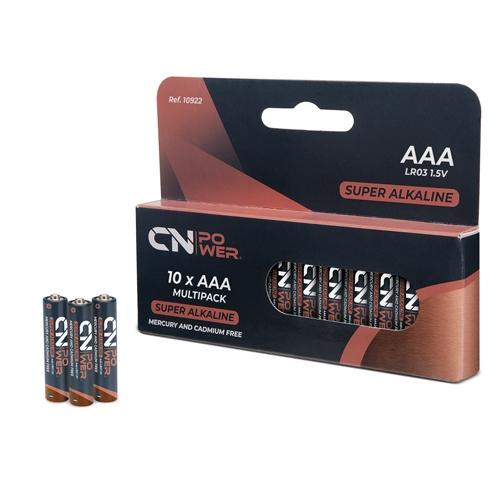 PACK DE PILAS ALCALINA R03-AAA &quot;CN POWER&quot; (10 UD.)